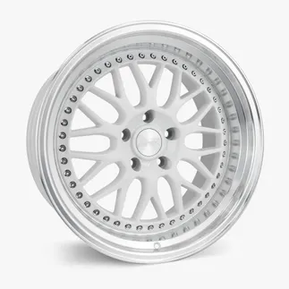 ESR SR01 19x9.5 ET35 (5x105 / 72.6) (Custom Drill) - Gloss White Machine Lip